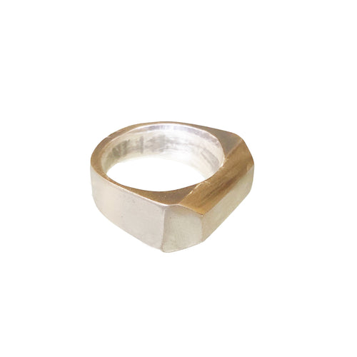 Sterling Silver Flat Top Ring