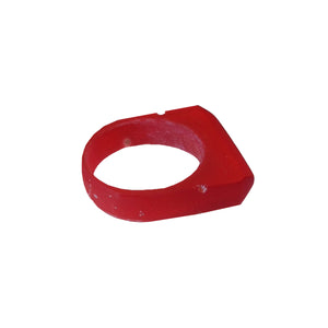 Slim Stacker Ruby Red Resin Ring